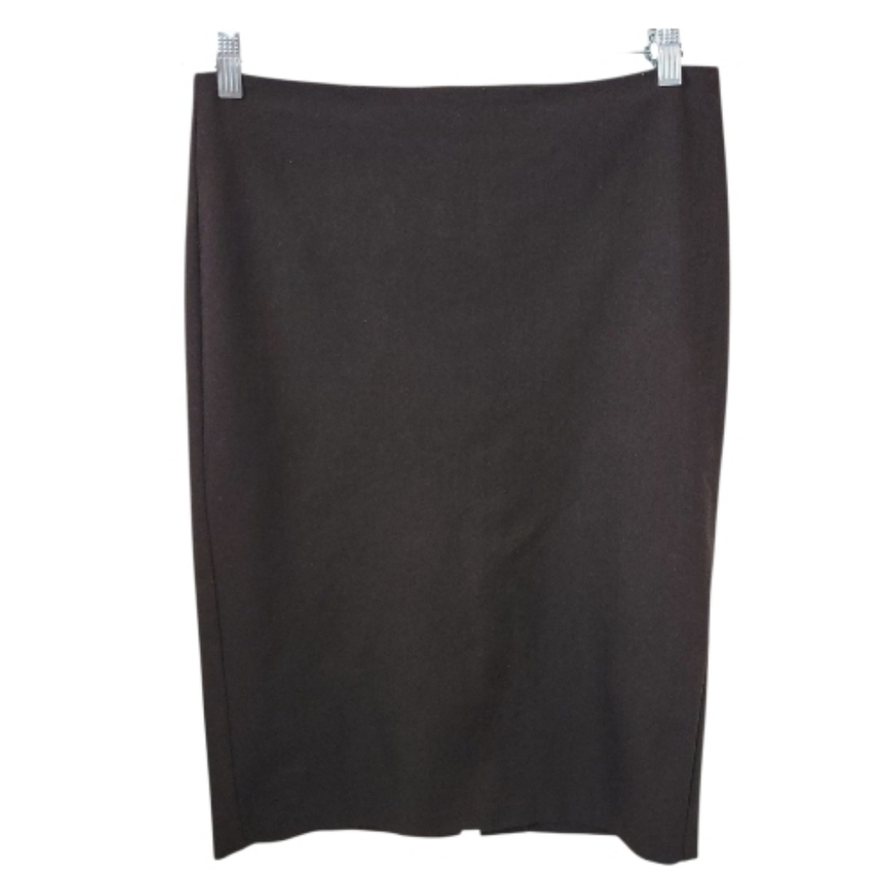United Colors of Benetton Y2K Vintage Brown Pencil Skirt IT 44 US 8–10 Stretch